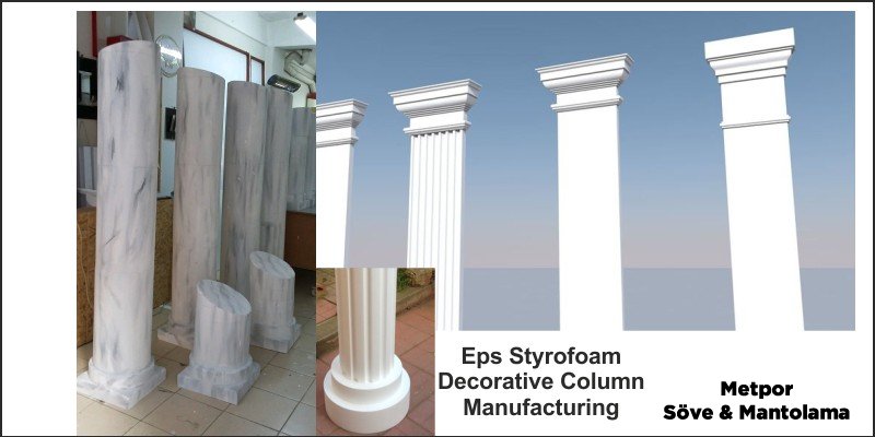 Eps Styrofoam Decorative Column Manufacturing